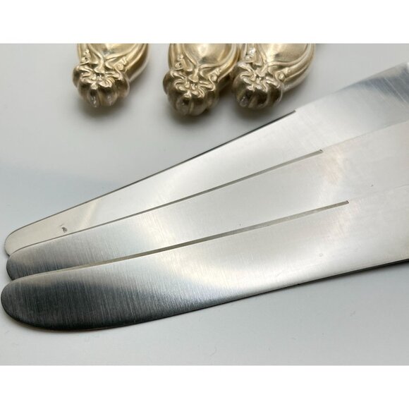 Insico Stainless Dinner Knives With Ornate Handles Set of 6 Chalon Chatsworth - Picture 6 of 10